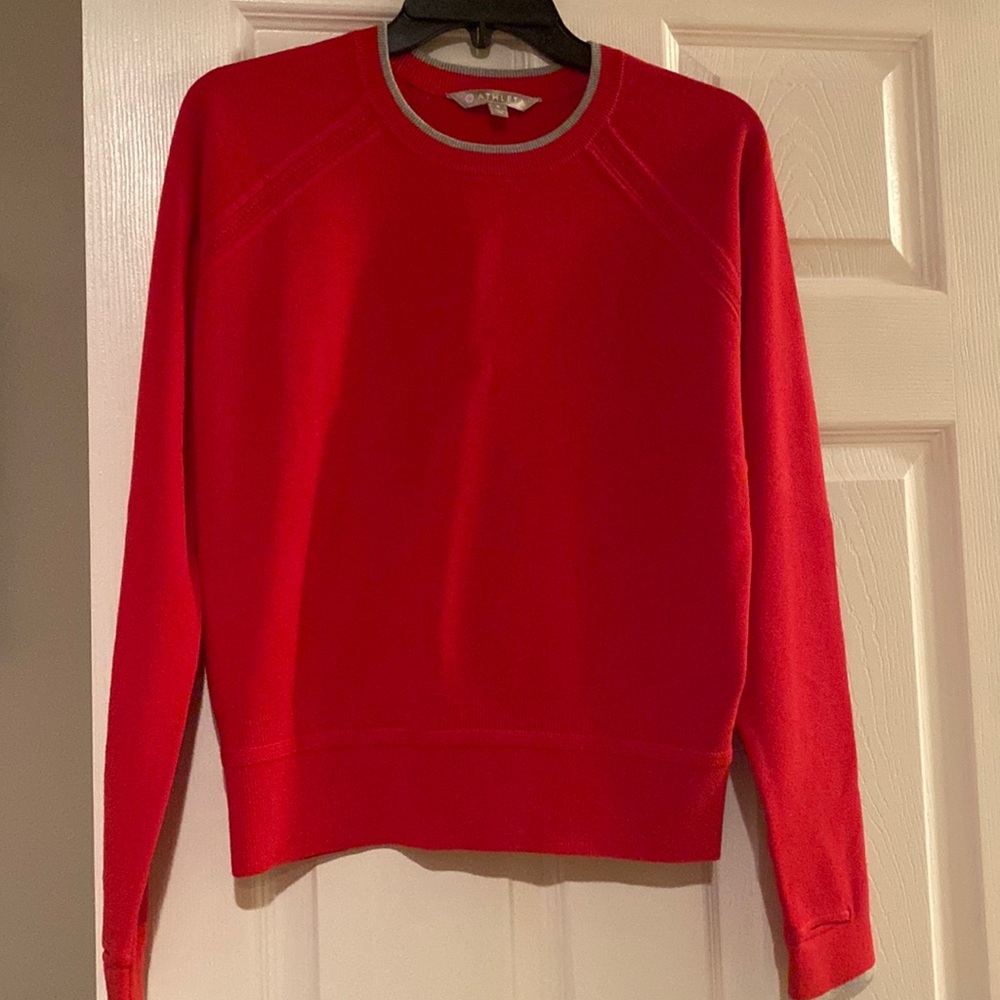 Athleta North Point red sweater size S .